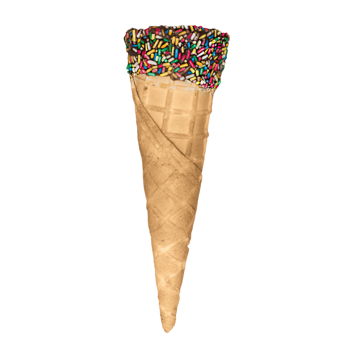 immagine cono gelato ricoperto di cioccolato baby arlecchino